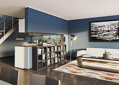 Innenraum Visualisierung Wohnzimmer 3