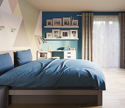 Innenraum Visualisierung Schlafzimmer